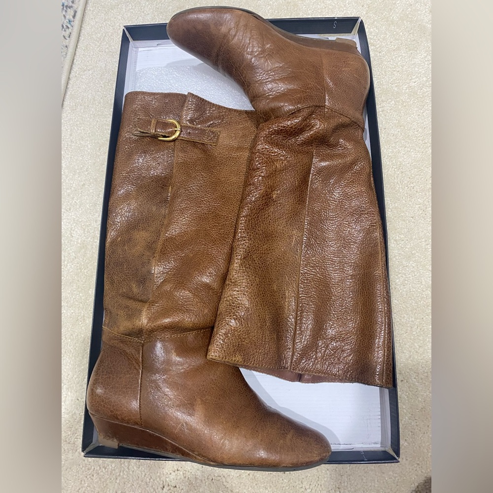 Steve Madden INTYCE Women’s tall cognac boots size 6.5
